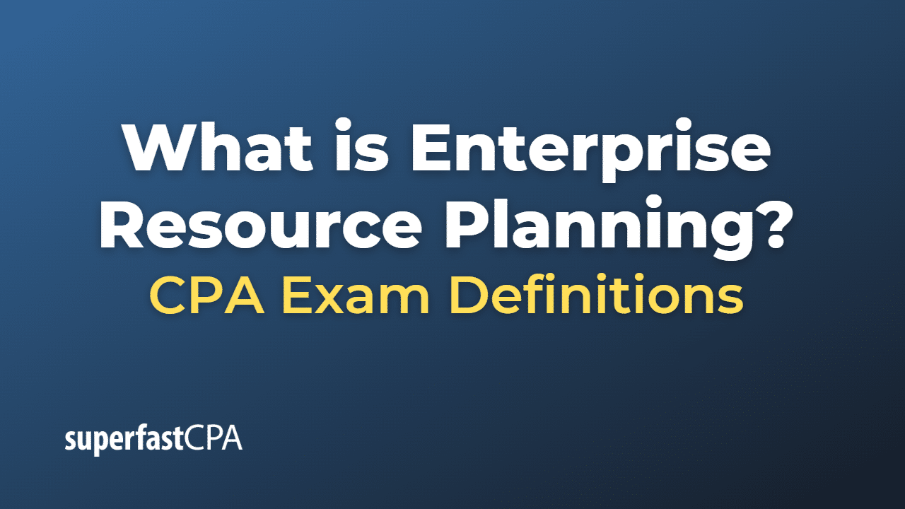 Applications of enterprise resource planning