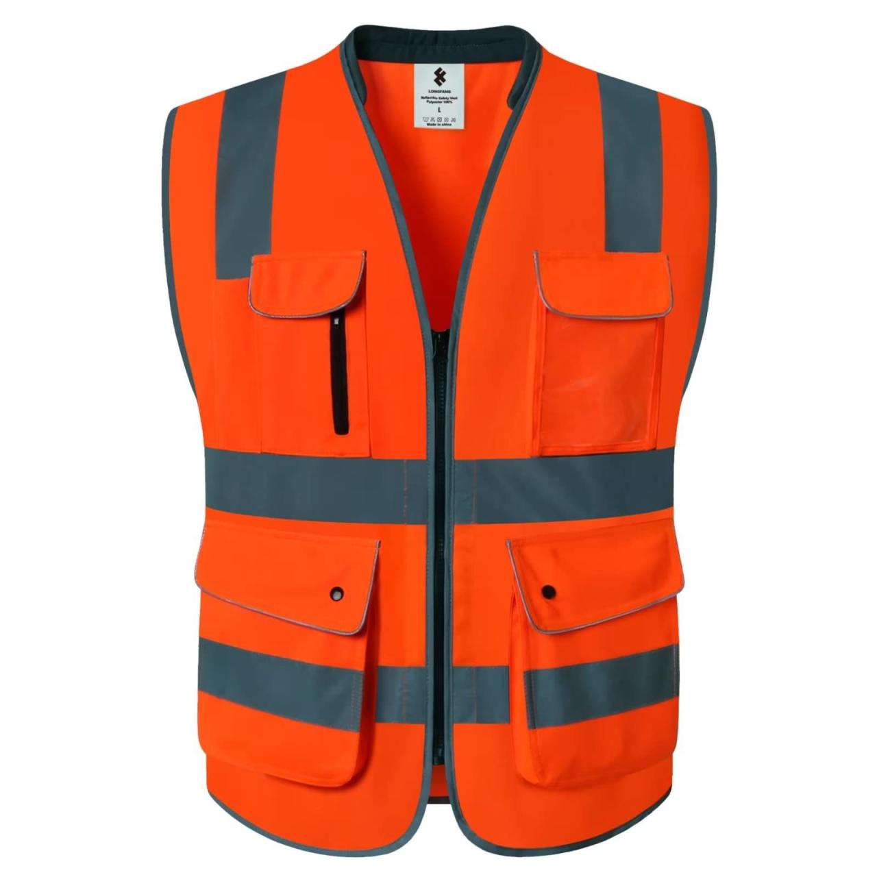 LONGFANG High Visibility Mesh Safety Vest with Reflective Strips ... Top Reflective Vests and Warning Triangles for Sale